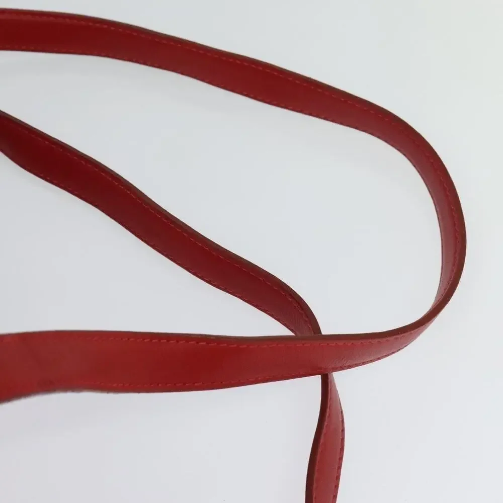 Loewe Leather Backpack Red